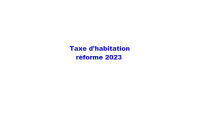 Taxe d'habitation 2023